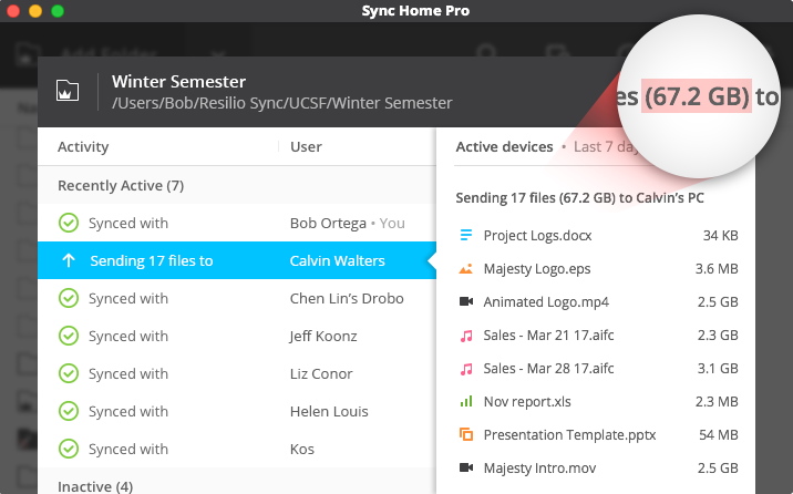 This is how Resilio Sync looks like.