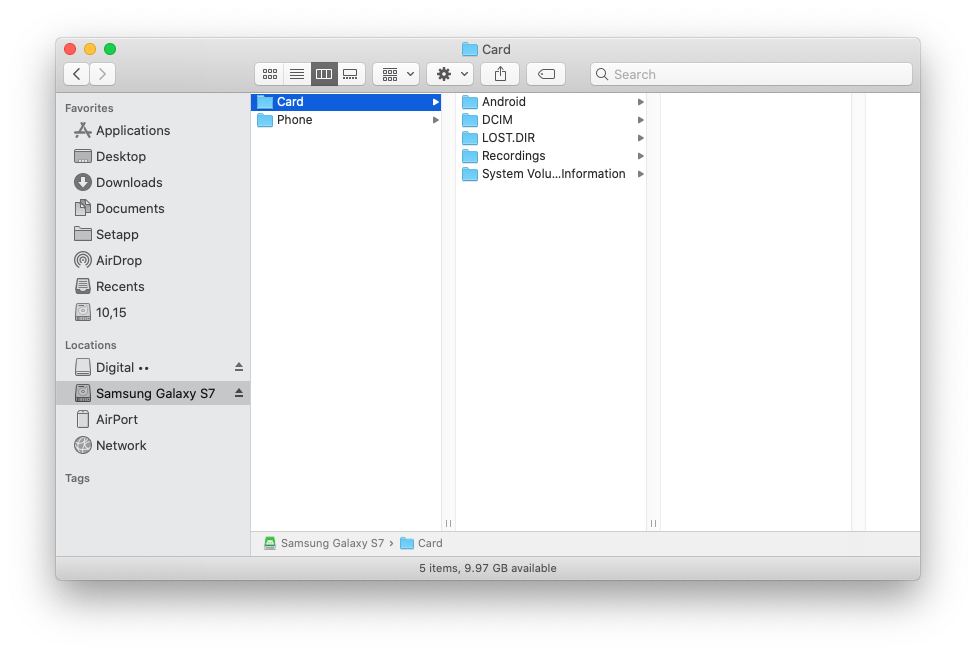 USB debugging mode