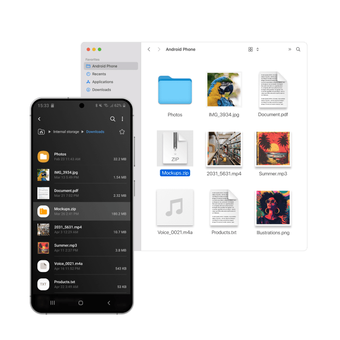 Montar Android como disco en Mac