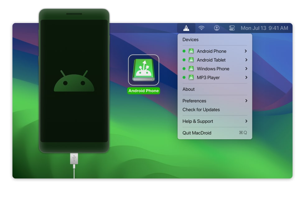 Comme vous pouvez le constater, MacDroid est le moyen le plus rapide de connecter Android à Mac en une minute.