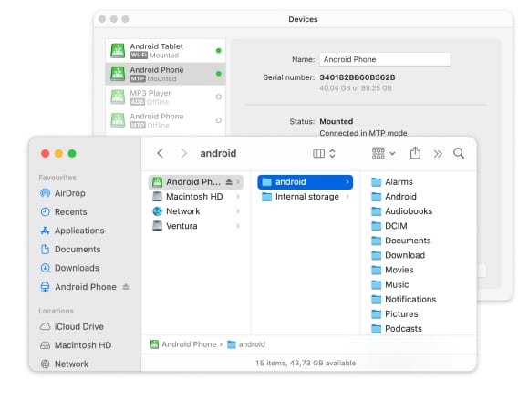 MacDroid - How to Backup Android Contacts to Mac