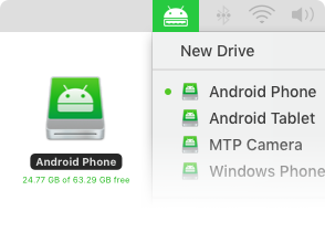Utilisez MacDroid pour le transfert entre votre appareil Android et votre Mac.